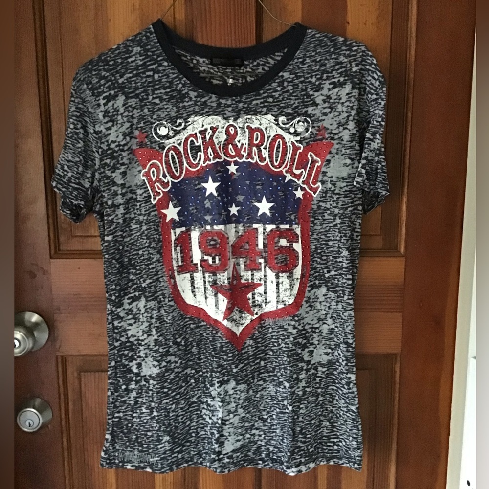 Rock & Roll Cowgirl burnout top.